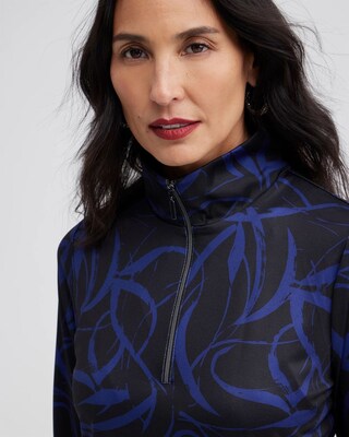 Zenergy UPF Ribbon Print Long Sleeve Top
