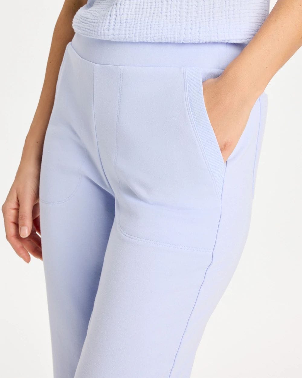 Zenergy® French Terry Cropped Pants click to view larger image.