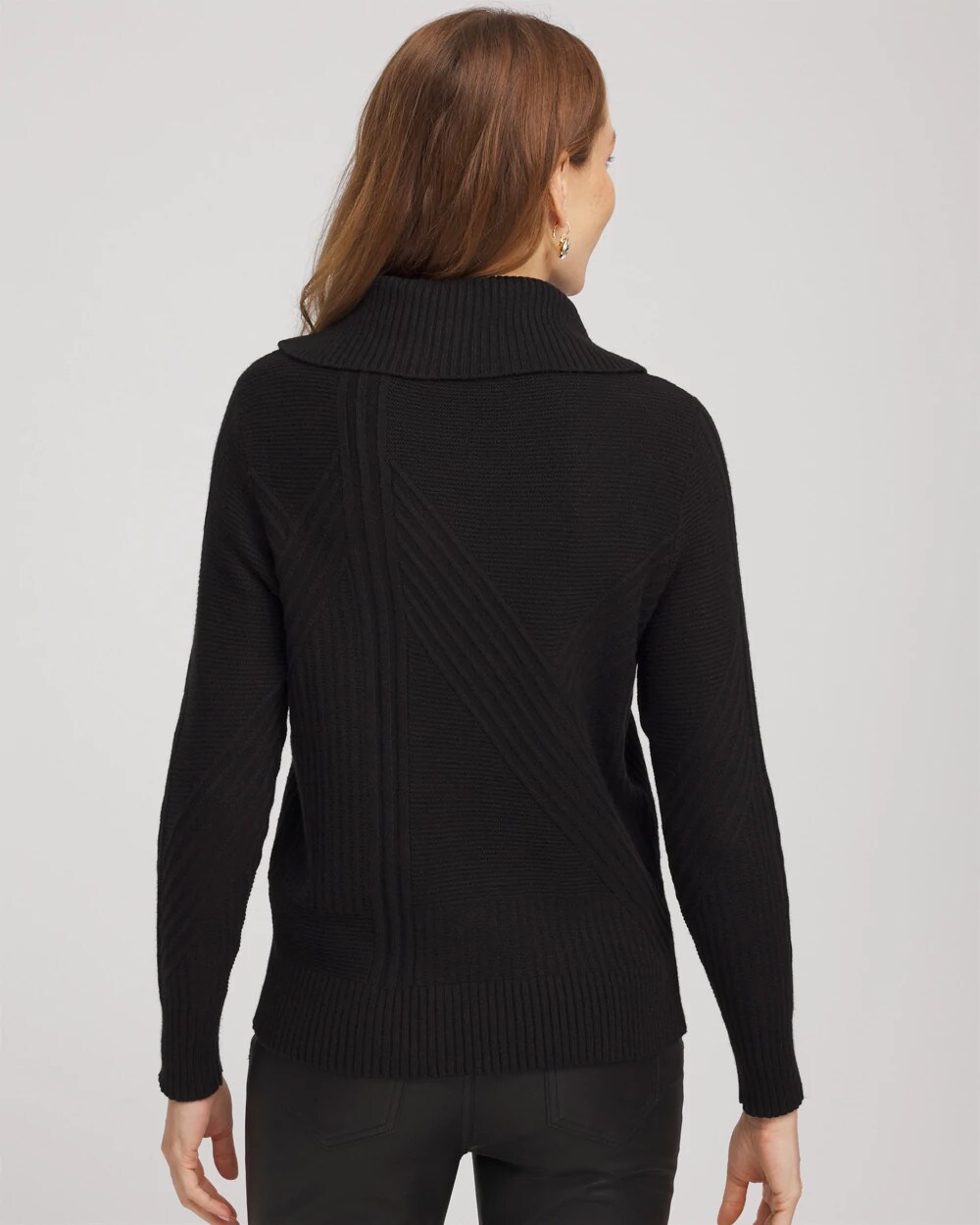 Ribbed Cowlneck Sweater