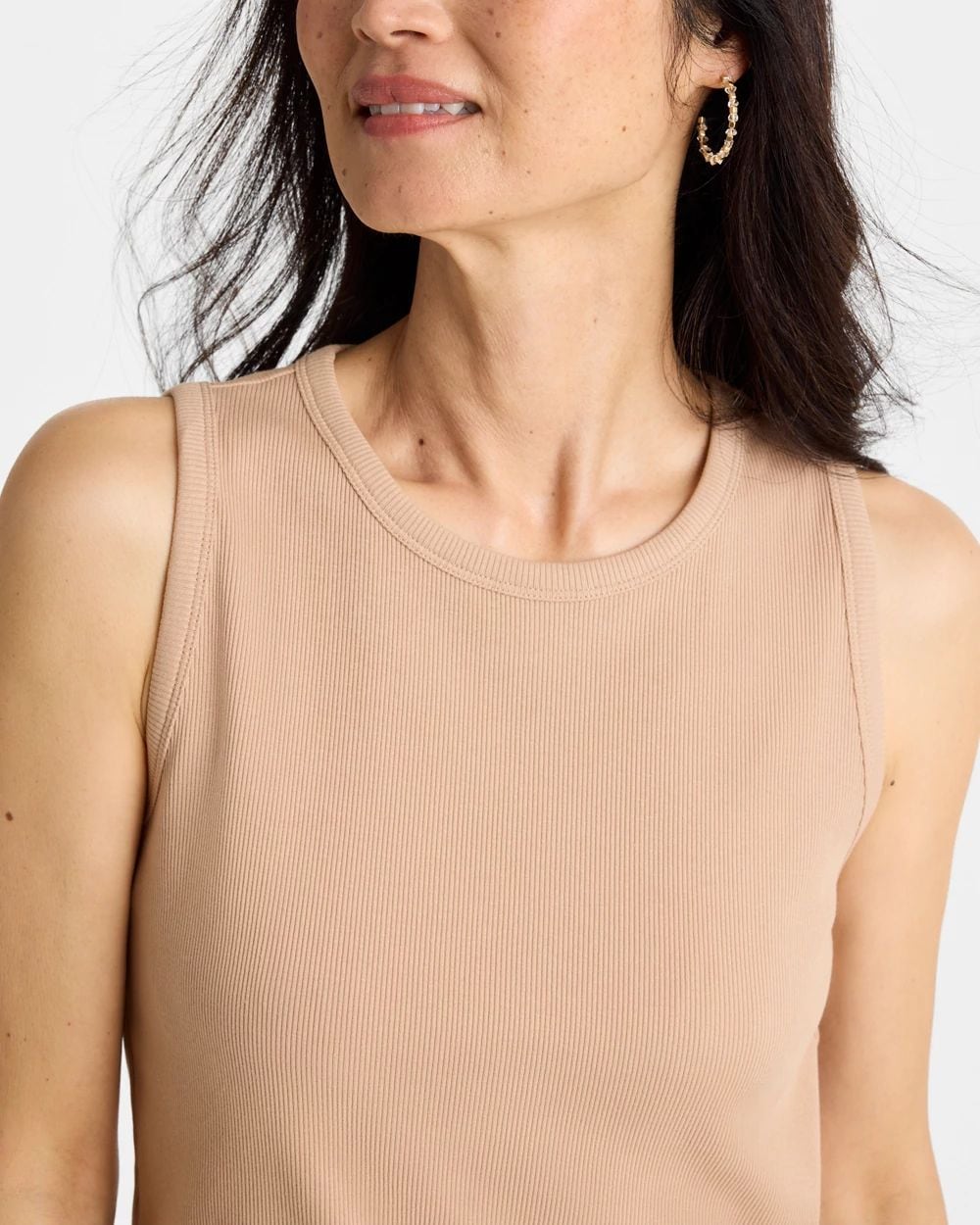 High Neck Rib Tank