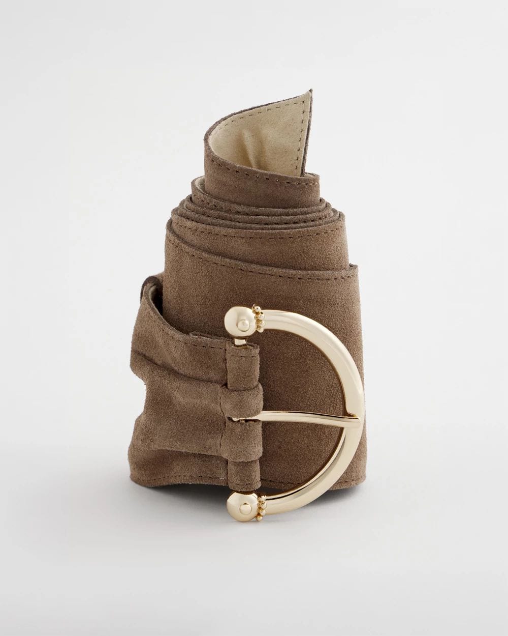 Suede Pull Through Sash Belt