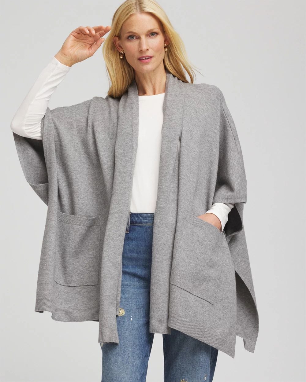 Long Knit Ruana