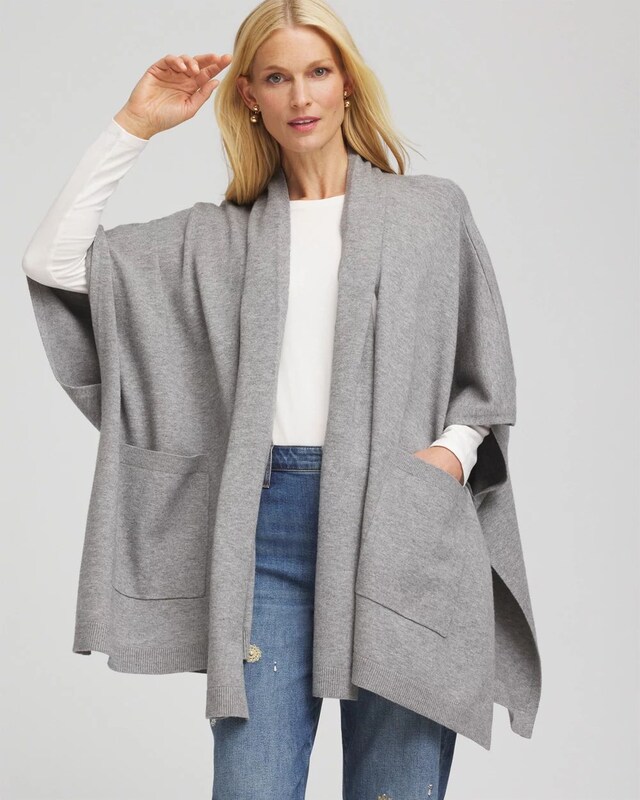 Long Knit Ruana - image 1