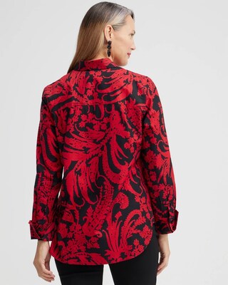 No Iron Stretch Paisley Shirt