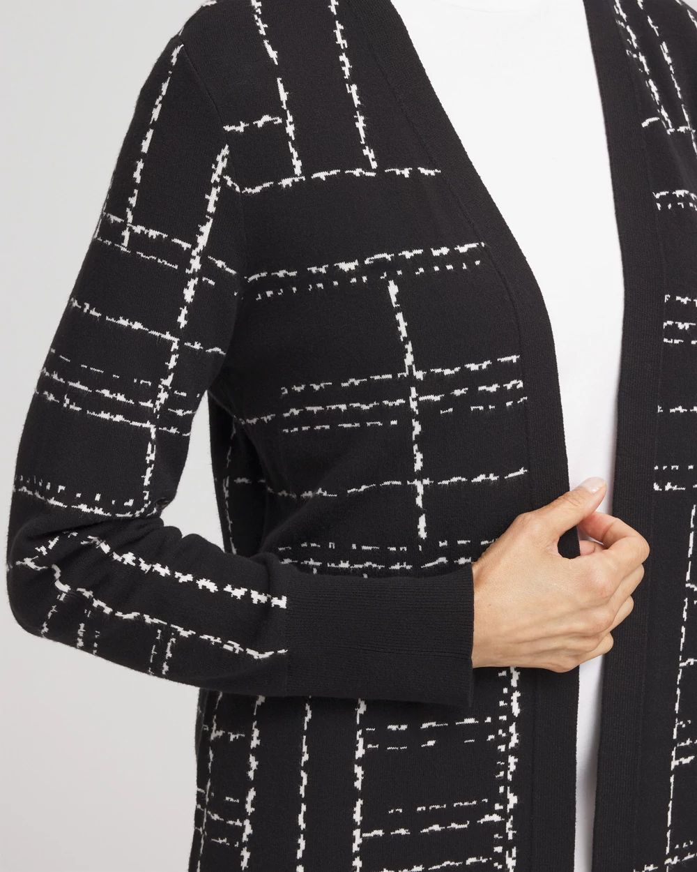 Black & White Check Cardigan