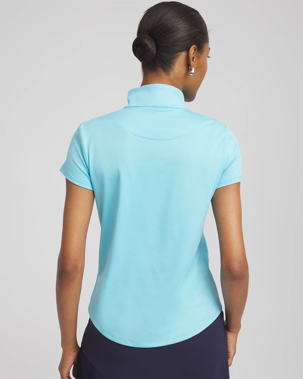 Zenergy® UPF Mockneck Short-Sleeve Top