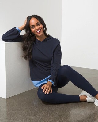 Zenergy Knit-Woven Mix Tunic