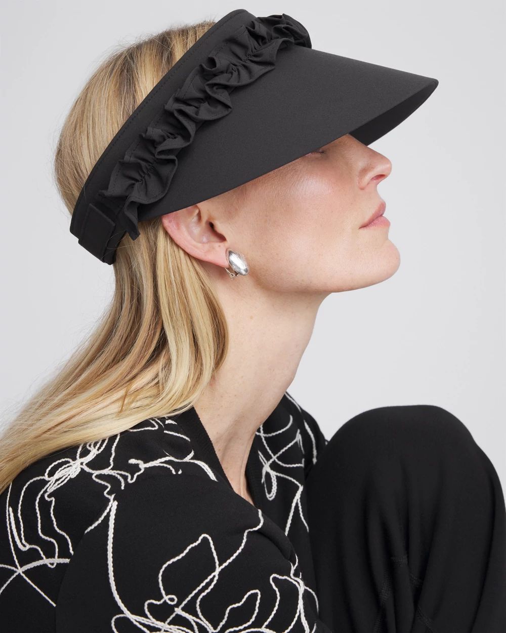 Neema Ruffle Sun Visor click to view larger image.