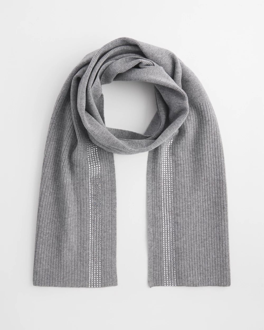 Rhinestone Cashmere Blend Scarf