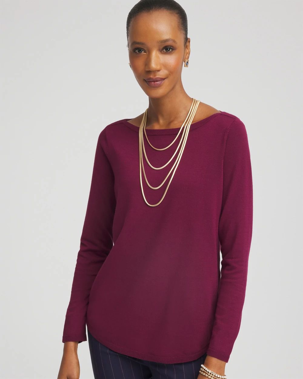 Ella Bateau Pullover Sweater