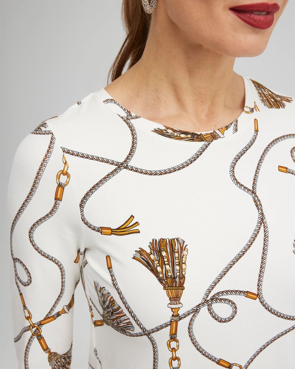 Touch of Cool Chain Print Layering Tee