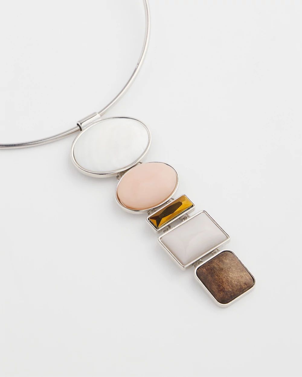 Neutrals Jade Drop Necklace