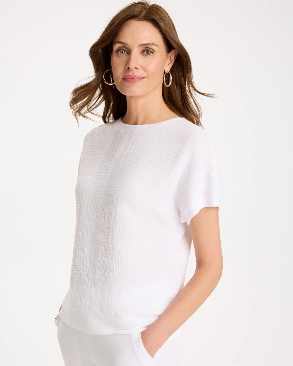 Zenergy® Gauze French Terry Mix Tee