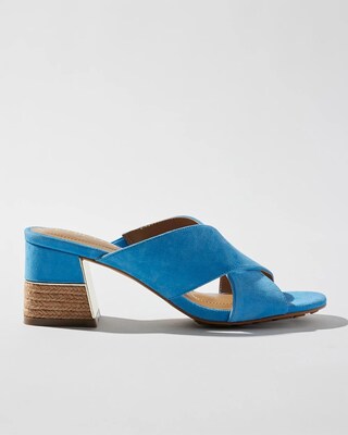 Crossover Heeled Mules