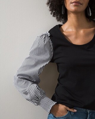 Stripe Sleeve Tee