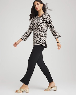 Travelers™ Animal-Print Lattice Top click to view larger image.