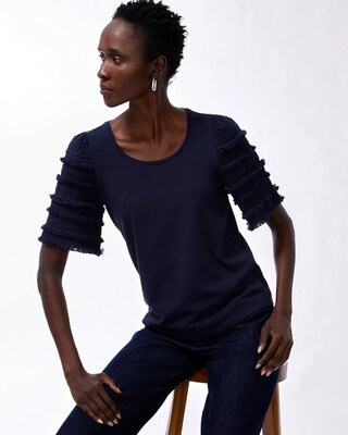 Fringe Tier Sleeve Tee