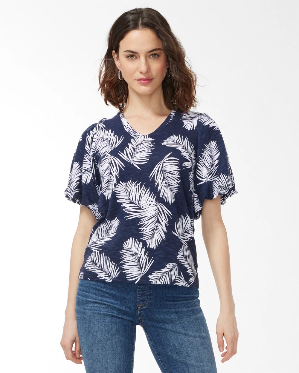 Palm Flutter Sleeve Elbow Tee