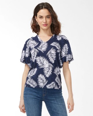 Palm Flutter Sleeve Elbow Tee