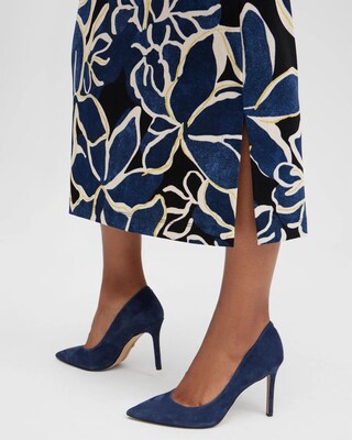 Travelers Floral Midi Skirt