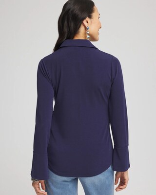 Collared Ruched Seam Top click to view larger image.