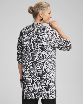 Summer Romance Mixed Animal Print Midi Cardigan