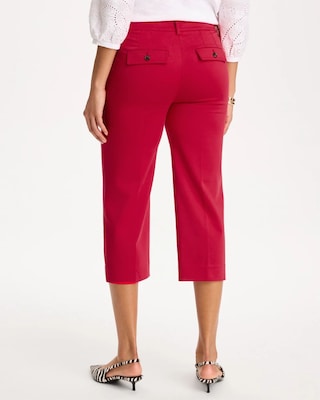 Emme Sateen Straight Capri Pants click to view larger image.