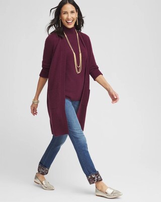 Cashmere Duster Cardigan click to view larger image.