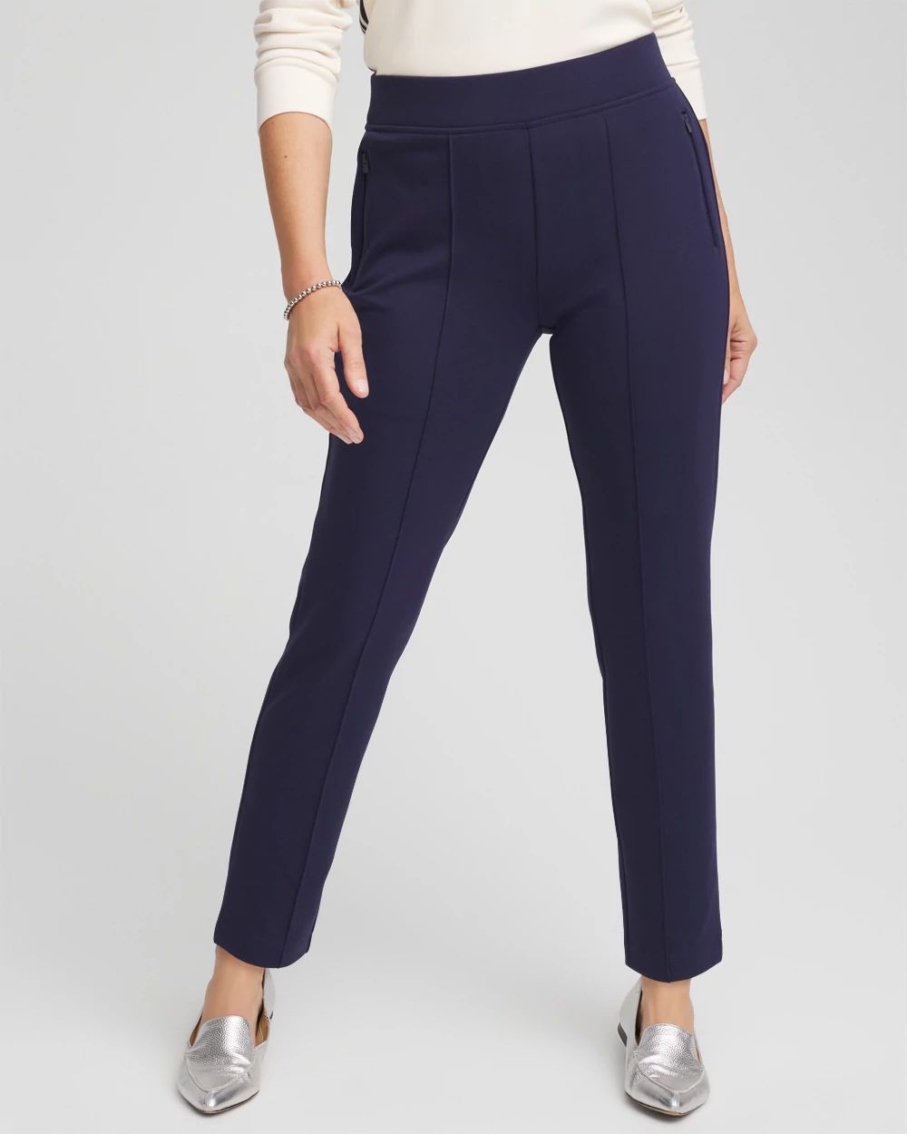 Zenergy® Double-Knit Ankle Pants