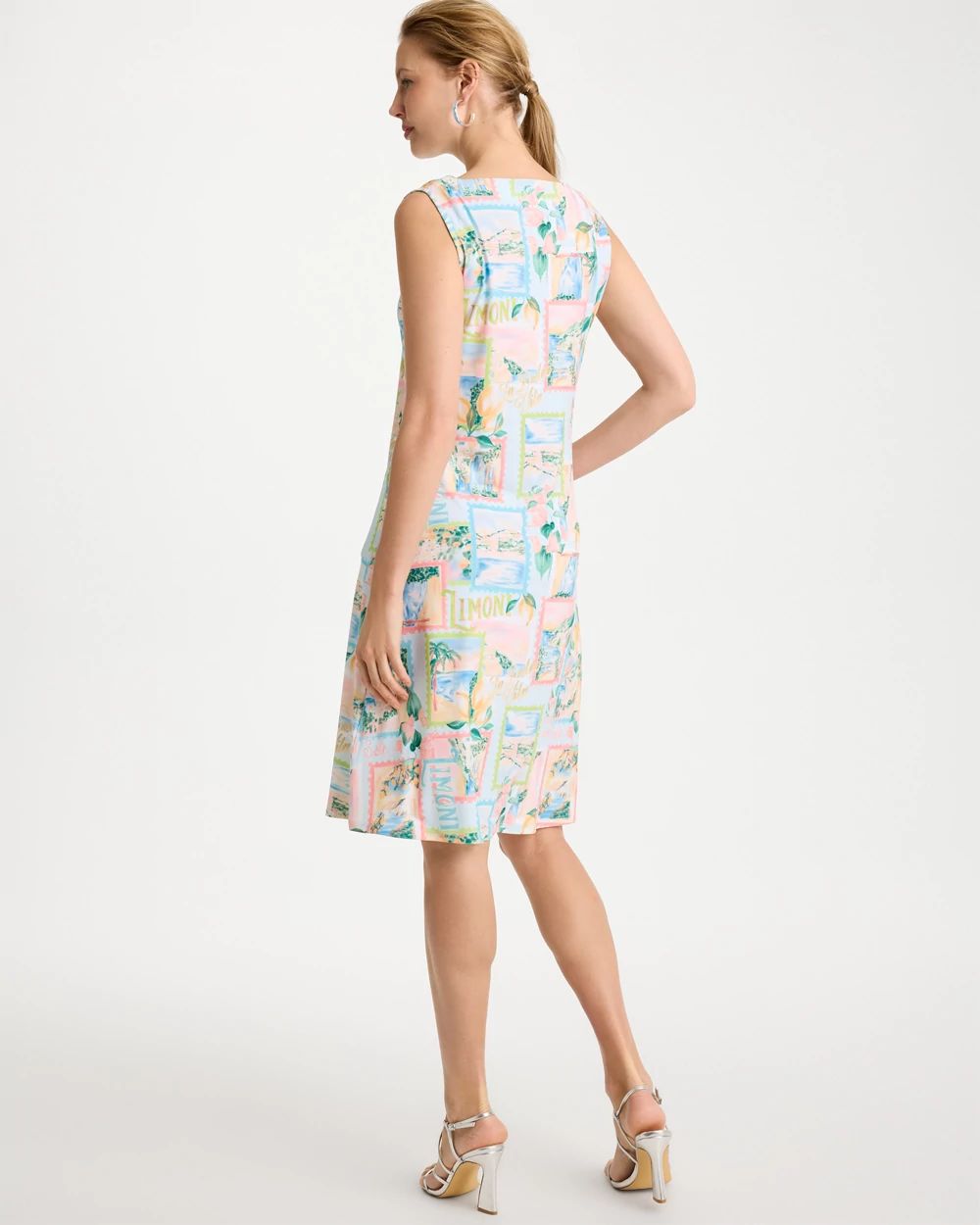 Jersey Knit Positano Shift Dress click to view larger image.