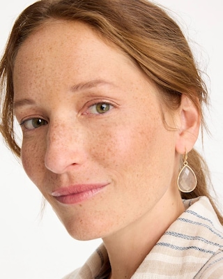 Neutral Teardrop Earrings click to view larger image.