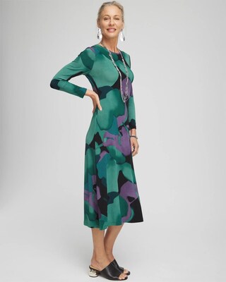 Travelers™ Watercolor Midi Dress