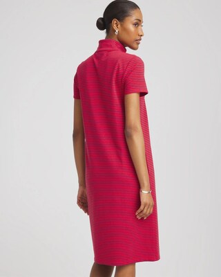 Zenergy® UPF Knit Stripe Half-Zip Dress click to view larger image.