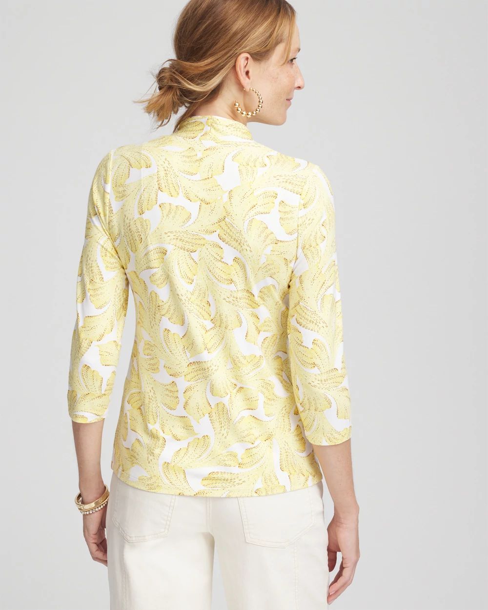 Touch of Cool™ Floral V-Neck Top