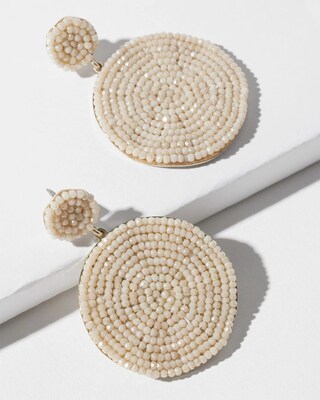 Gold Tone Glam Drop Earrings