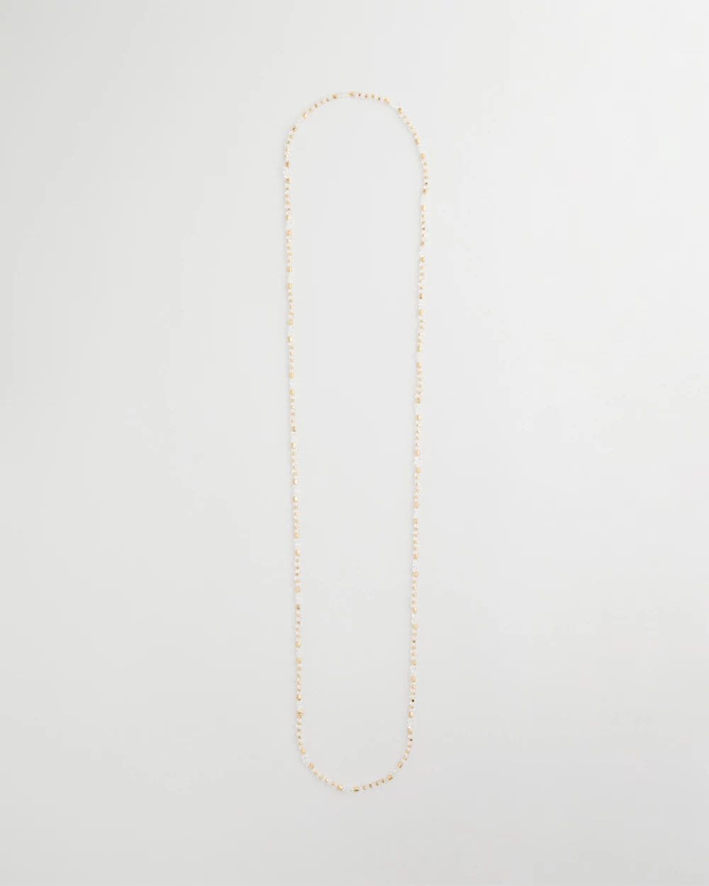 Sea Foam Long Single-Strand Necklace