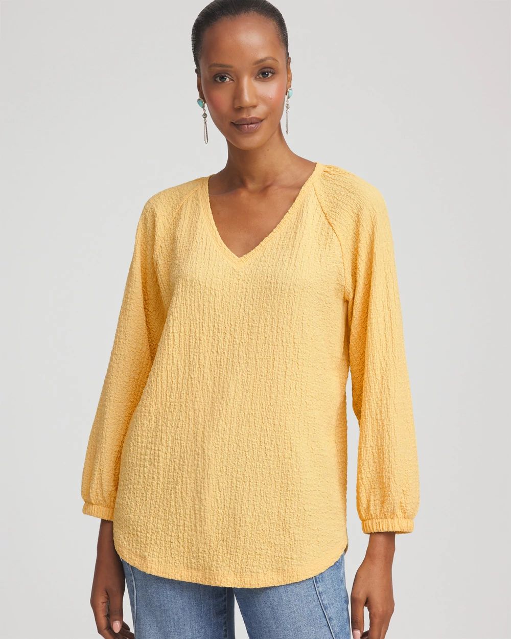 Textured Raglan Top