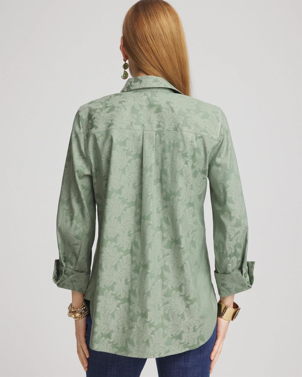 No Iron™ Jacquard Shirt