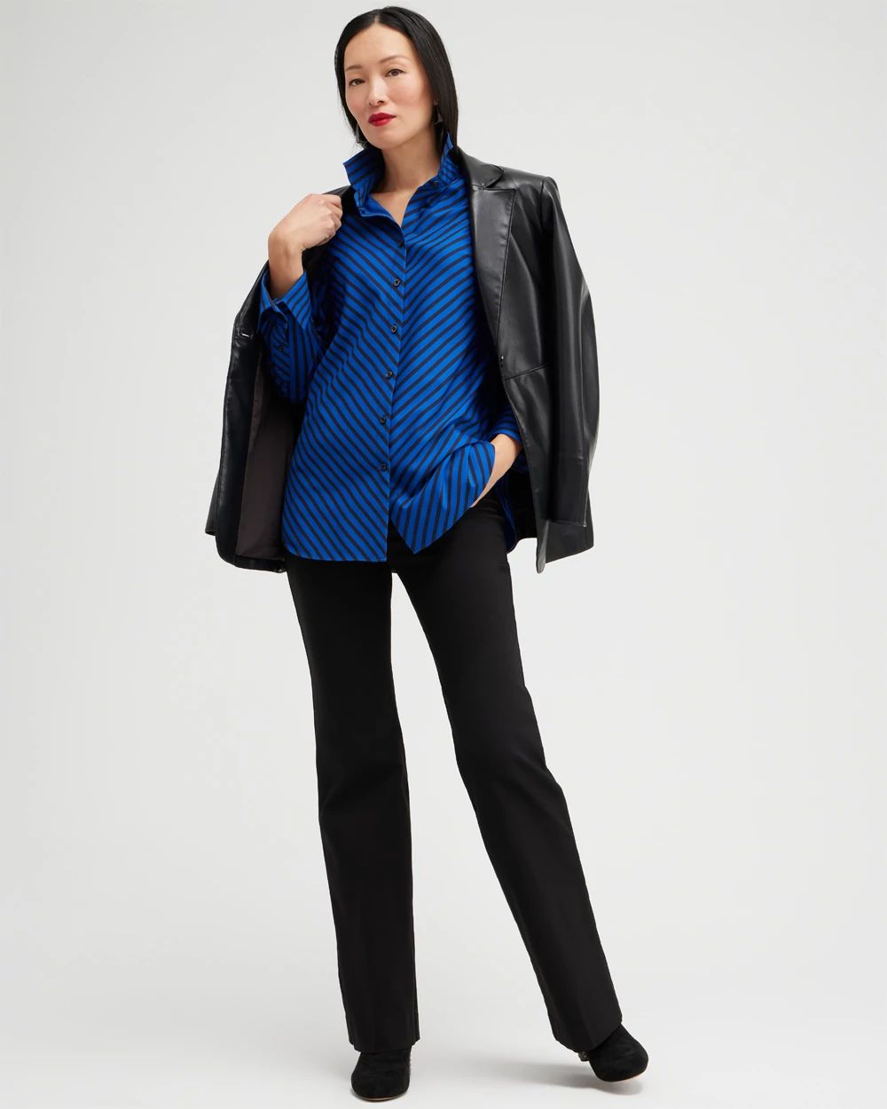 No Iron Stretch Imperial Stripe Shirt