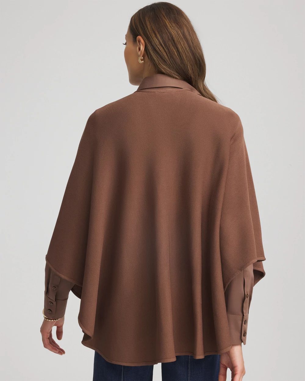 Crepe Open-Front Topper