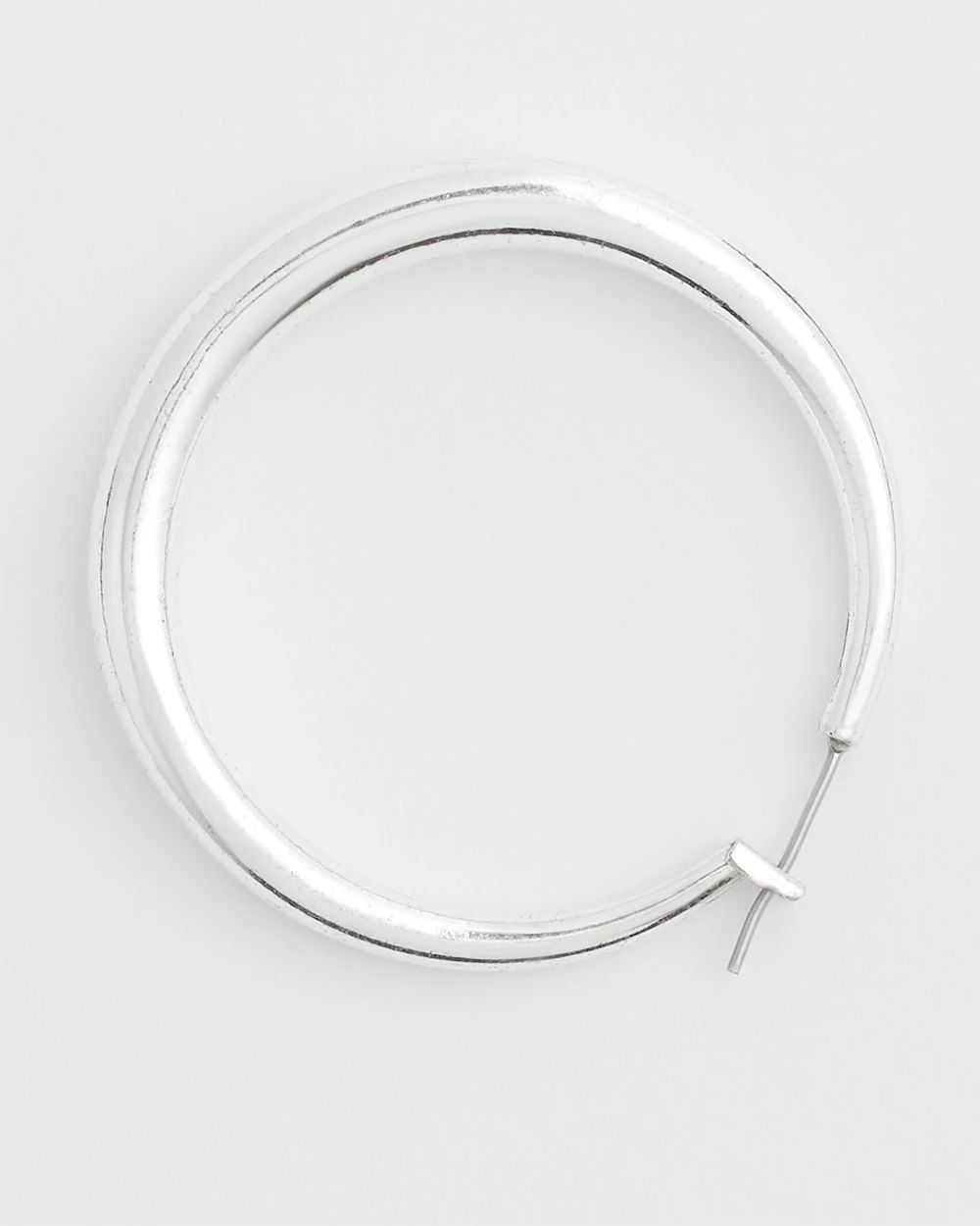 Cassie Silver-Tone Hoop Earrings click to view larger image.