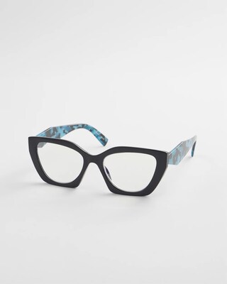Blue Faux Tort Readers