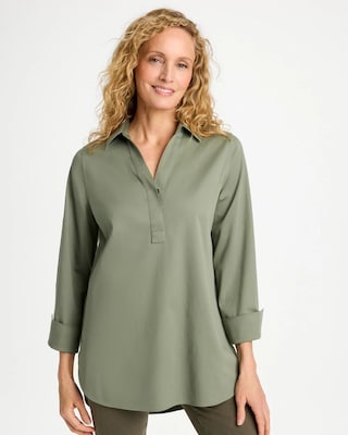 No Iron™ Stretch Popover Tunic
