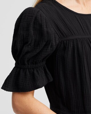 Gauze Tiered Midi Dress