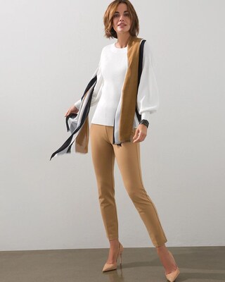 Rib Knit Blouse Sleeve Pullover
