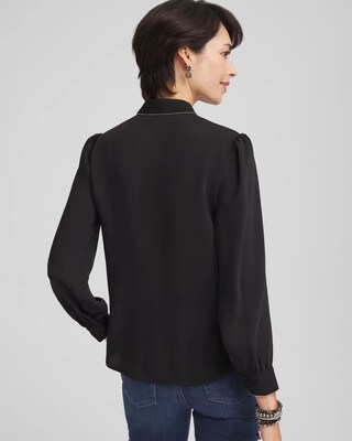Ruffle Neck Shirt click to view larger image.