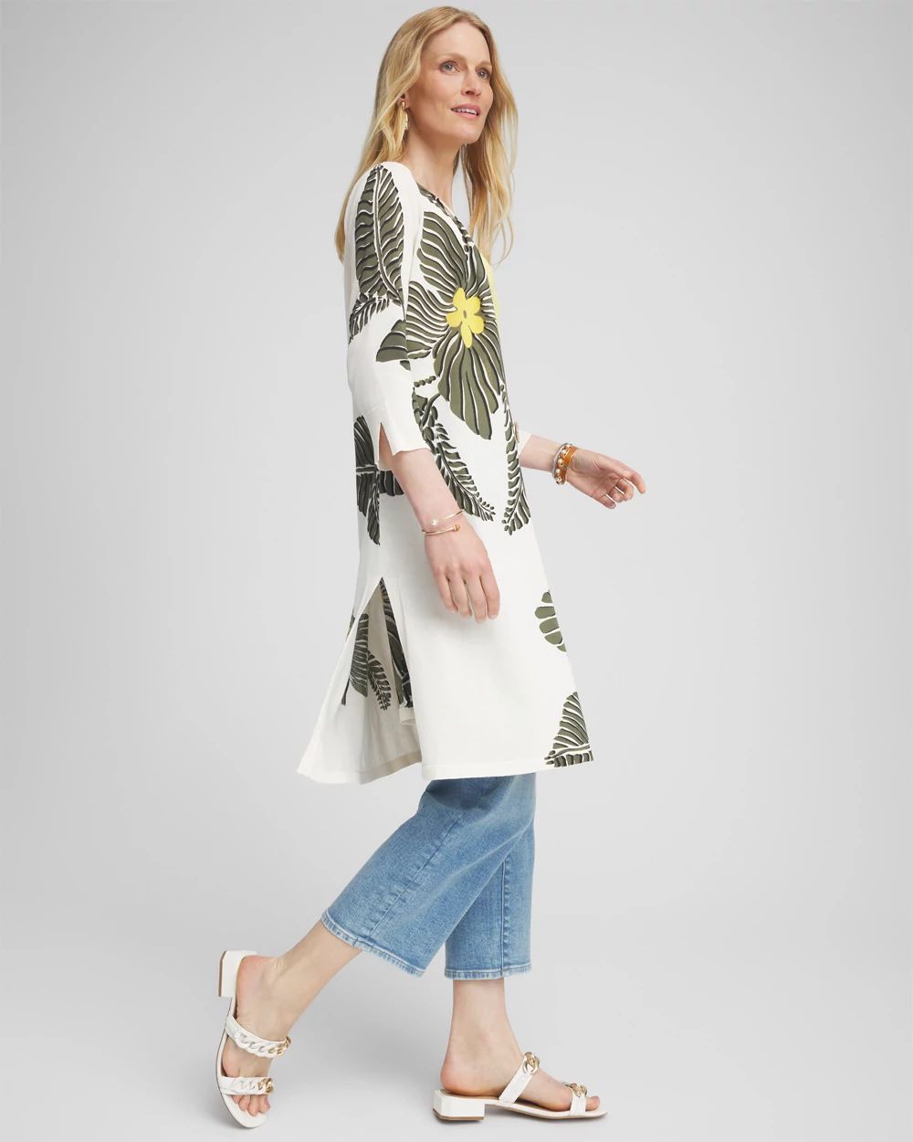 Summer Romance Botanical Maxi Cardigan