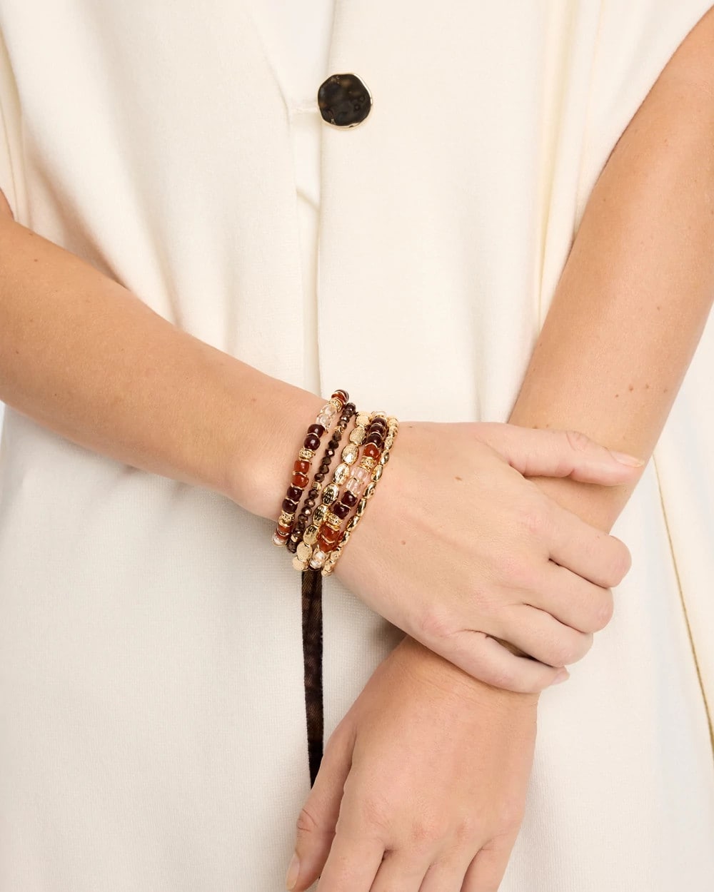 Layering Stretch Bracelet Set of Five