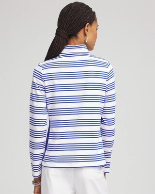 Zenergy® UPF Stripe Long Sleeve Top click to view larger image.