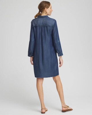 Tencel Fray Shirt Dress